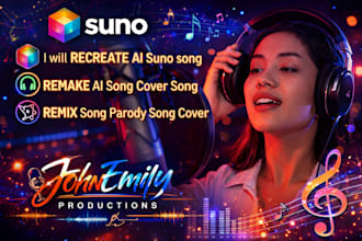 recreate ai suno song remake ai song cover song remix song parody song cover