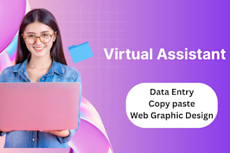 do web graphic and web research as your virtual assistant