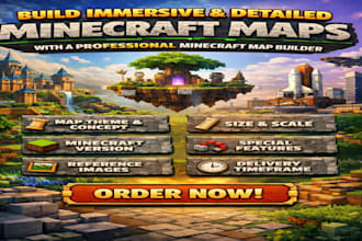 build immersive, detailed minecraft maps, with a professional minecraft builder