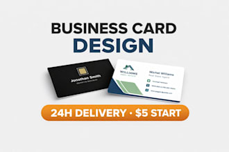 design professional modern business card with print ready