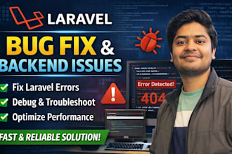 fix laravel bugs, errors, and backend issues professionally