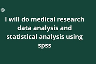 do medical data analysis and statistics using spss