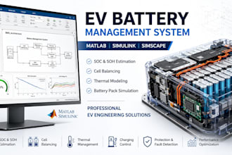 develop ev battery management system bms in matlab simulink and simscape