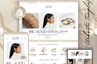 build jewelry shopify store jewelry shopify website, fashion store, wristwatch