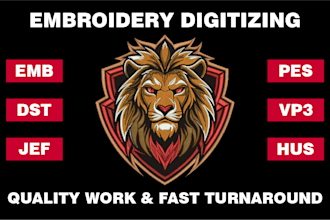 convert logo into embroidery digitizing file dst pes jef emb