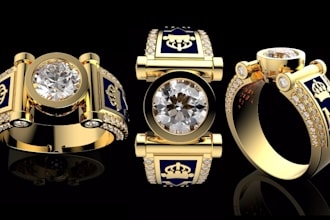 3d cad jewelry design, custom pendant 3d design matrix jewelry for 3d printing