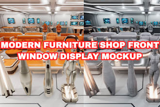 render furniture modeling product storefront cad design for ecommerce showrooms