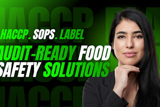 make haccp plan and food safety plans, hazard analysis for food business