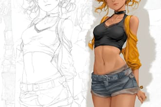 draw a manga character