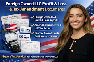 prepare foreign owned llc profit and loss and tax amendment documents