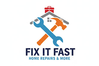 design a professional handyman logo for your business