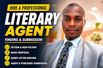 submit your book to elite literary agents, and write a winning query letter