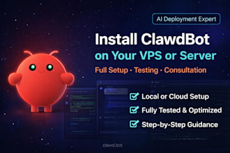 help you install clawdbot aka openclaw on your system, vps or any server