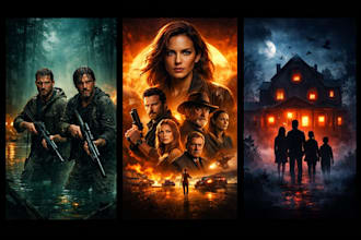 design cinematic movie poster design for films and promotions