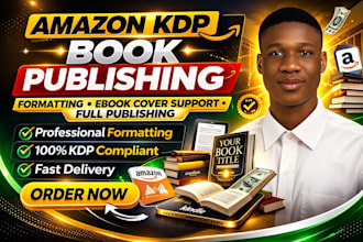 publish your book on amazon KDP, fomat and format kindle ebook for ranking