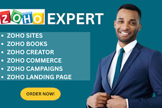 do zoho expert landing page zoho site zoho campaign zoho commerce zoho creator