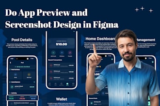 do app preview and screenshot design in figma