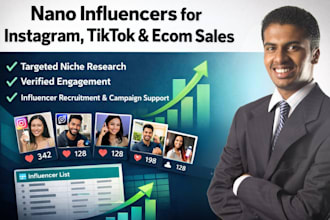 recruit top nano influencers for instagram, tiktok  and ecommerce brands