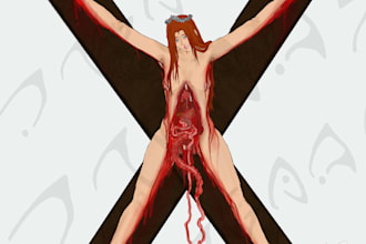 create art that contains gore