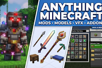 do anything in minecraft custom mods addons 3d models