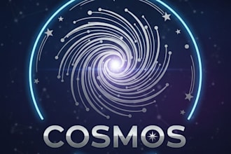 design a stunning galaxy logo for your brand