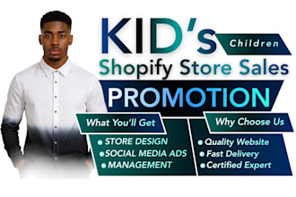 do kid shopify baby store promotion kid fashion website design children clothing