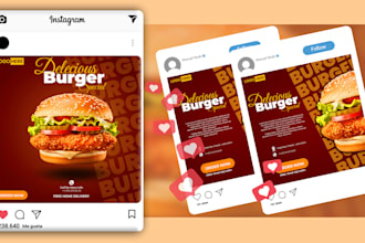 design instagram carousel posts for restaurants