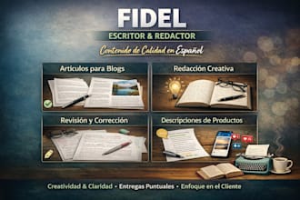 escritor y redactor creativo