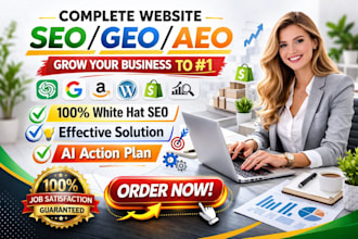 rank your local business using ai SEO, GEO, aeo monthly backlinks website audit