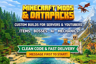 create or fix minecraft forge mods and datapacks