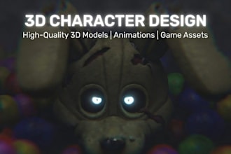 make custom 3d characters or animatronics for your game