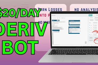 setup no loss deriv bot, synthetic trading bot, indices, volatility ea robot