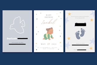 design a beautiful custom invitation for any event
