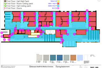 do flooring takeoff and cost estimation for bidder