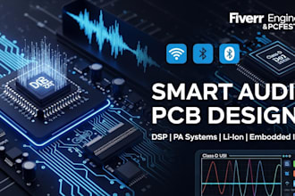 do smart audio pcb design, dsp, pa systems, li ion, embedded iot hmi lcd display
