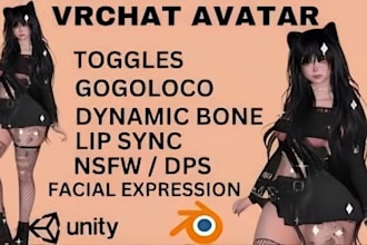 vrchat furry avatar vr character 3d design furry nsfw creature avatar vr stream