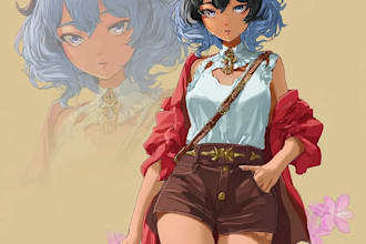 create a anime and manga illustrations