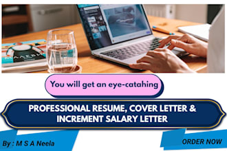 provide professional writting services for resume, CV, cover and job letters