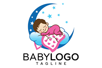 design whimsical fun kids brand logo