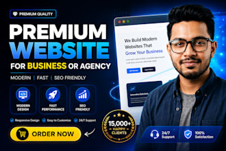 build premium animated website for business or agency