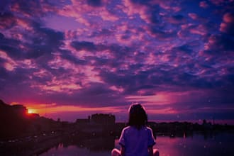 create a moody cinematic album cover for your music