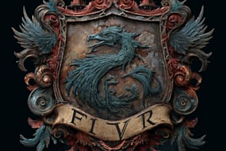 make medieval, fantasy, rpg gaming logo