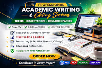 do expert academic writer services, academic editing, research, PPT, ghostwriter