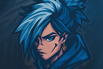 draw logo designer anime, fantasy