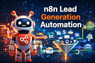 build n8n lead generation automation, scraping and workflow automation