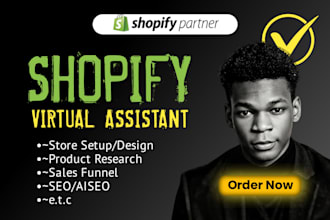 be your shopify virtual assistant