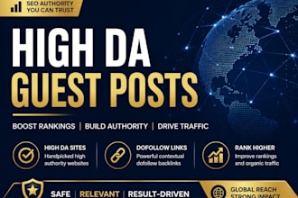 do high da guest post SEO backlink service