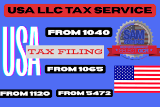 prepare and file us tax filing, us tax, us llc tax filing, canada tax corporate