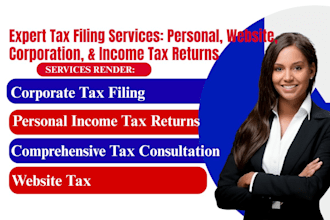 generate income tax, website tax, corporation tax, personal tax return