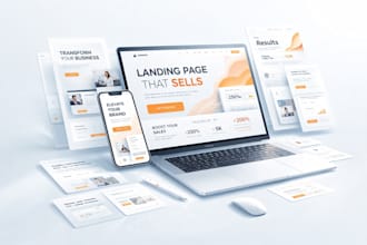 design a sales landing page
